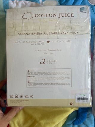 2 Juego sábanas moisés Cotton SIN ABRIR