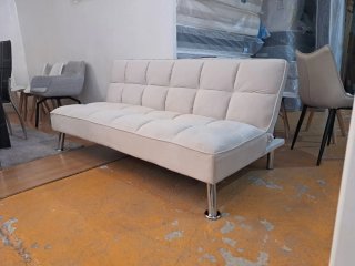 Sofá cama beige Tercio pelo, oferta