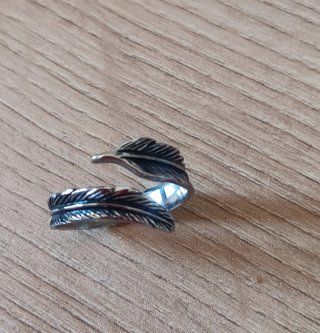 Anillo Para hombre Pluma Ajustable