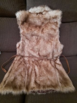 Chaleco pelo Zara Girls. T/ 12-14 niña. XS-Smujer