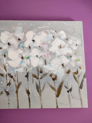 Cuadro Lienzo Flores 150x50cm