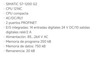 Autómata programable  S7-1200 G2