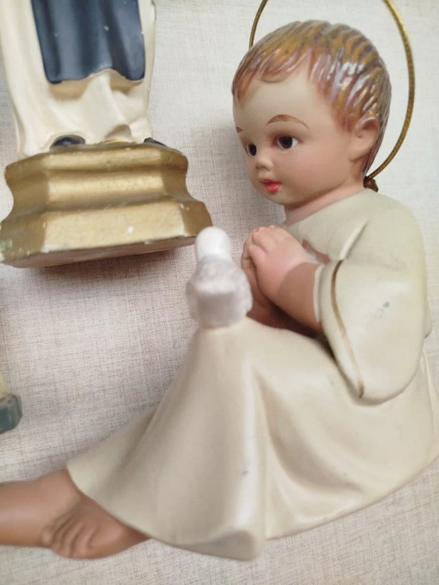 Lote figuras religiosas con defectos