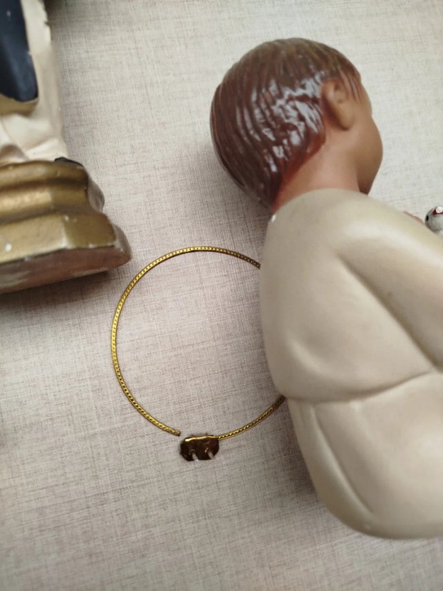 Lote figuras religiosas con defectos