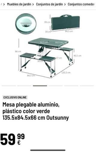 Mesa Picnic Plegable