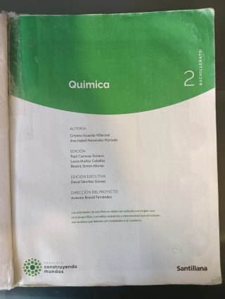 Química 2 Bachillerato : Proyecto construyendo ...