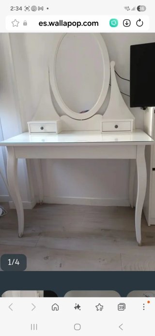 Tocador o recibidor Blanco Ikea hemnes