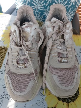 Sneakers Buffalo donna beige/bianche