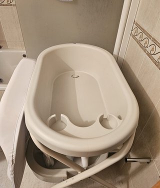 Bañera Bebé Ergonómica con Cambiador