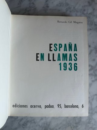 España en llamas 1936