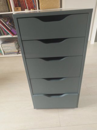 Cajonera Ikea azul verdoso