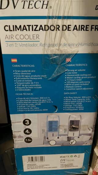 Climatizador DVTECH 3 en 1 Frío