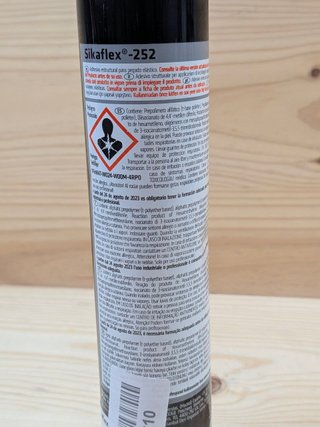 Adhesivo SIKA Sikaflex-252 Blanco 300ml Vehículos