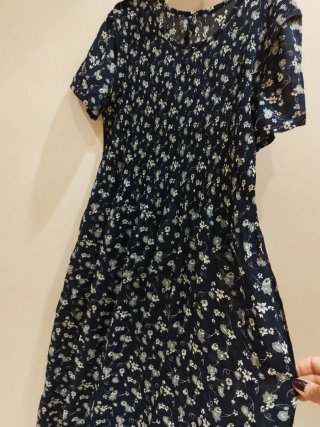 Vestido largo estampado florecitas