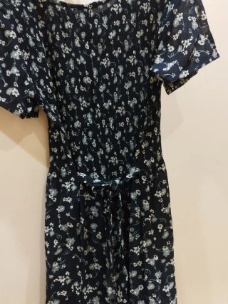 Vestido largo estampado florecitas