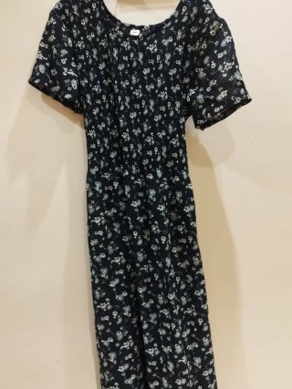 Vestido largo estampado florecitas