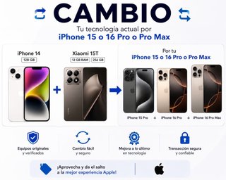 CAMBIO!!! iPhone 14 128Gb + Xiaomi 15T 12/256Gb