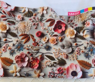 Retal de tela estampado floral