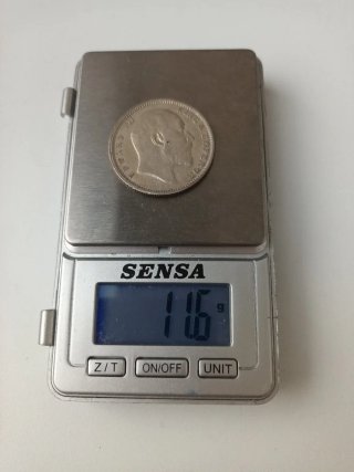 Moneda de Plata 1 Rupia 1915 INDIA