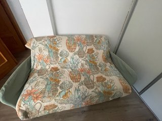Sofá Cama Vintage Estampado Floral. PRECIO NEGOCIA