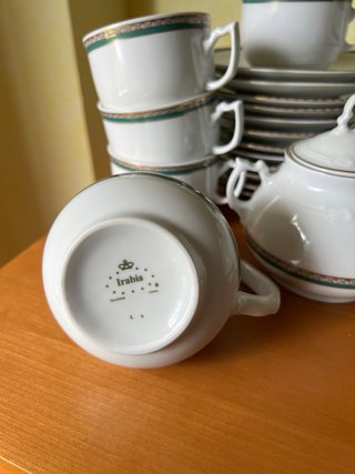 Juego de té/café porcelana Irabia