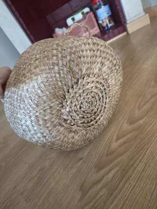 Cesto de mimbre redondo 30cm