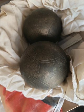2 Bocce da competizione in metallo