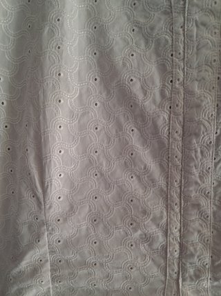 Blusa blanca Pelia de algodón con delicado bordado