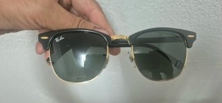 Gafas de Sol Ray-Ban Clubmaster Negras y Doradas