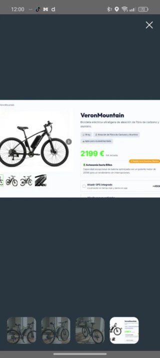 Bicicleta Eléctrica Verom Mountain
