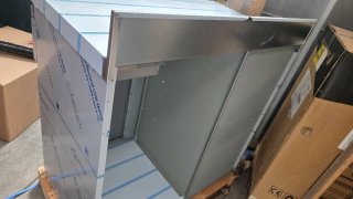 Mueble cafetero de acero inoxidable
