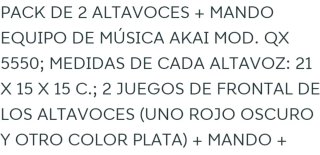 Altavoces Akai QX 5550 Rojos