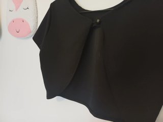 Elegante camicetta nera