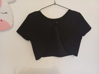 Elegante camicetta nera