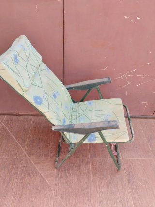 Tumbona plegable floral