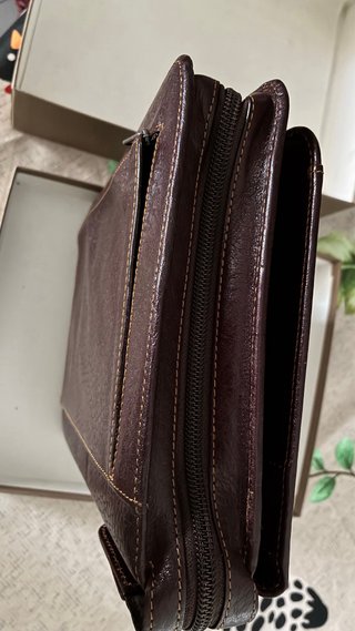 Agenda A4 PIEFFE in vera pelle cognac –