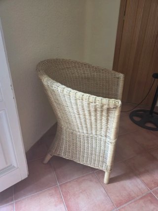 Pareja Sillones Mimbre Natural