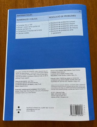 Libro Matemáticas. 1 Primaria. CONNECTA. Nuevo.