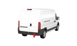 Moldura Puerta (Maletero) Trasera IZQUIERDA O DERECHAda Negra para Citroen JUMPER 2014, Fiat DUCATO 2014 y Peugeot BOXER 2014