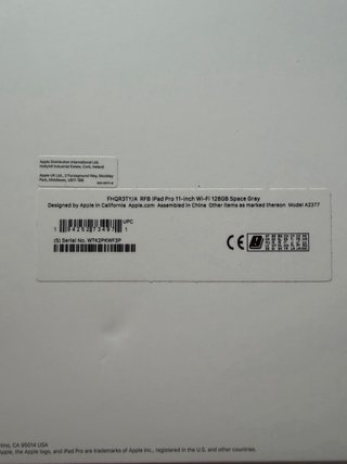 iPad Pro 11 M1 128GB WiFi + Caricatore Originale