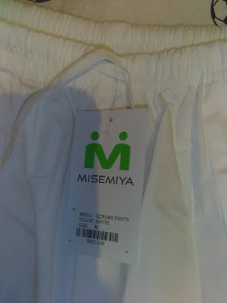 Pantalón de trabajo blanco nuevo Talla 2