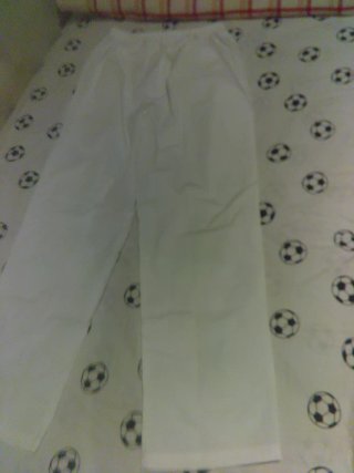 Pantalón de trabajo blanco nuevo Talla 2