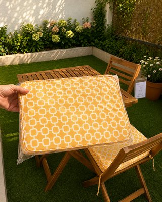 Mesa y 2 Sillas Jardín Beliani Madera