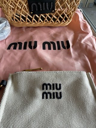 Borsa paglia e pelle