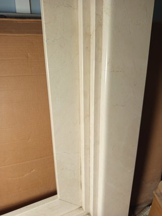 Frontal Chimenea Mármol Crema Marfil Nuevo