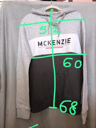 Sudadera McKenzie Gris y Blanca