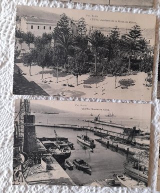 Lote 11 Postales Antiguas Ceuta