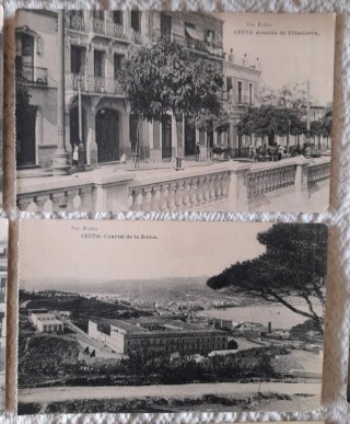 Lote 11 Postales Antiguas Ceuta