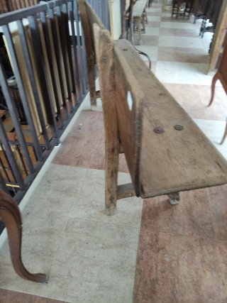 Banco rústico madera pino antiguo