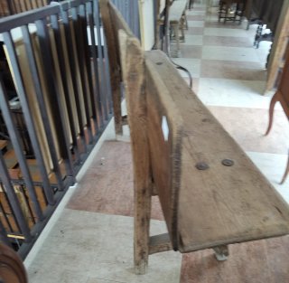 Banco rústico madera pino antiguo